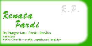 renata pardi business card